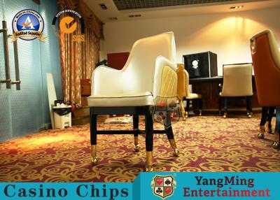 China High Quality Factory Direct Oak Wood Custom Gambling Poker Table Chair Baccarat Blackjack Table Player Chair for sale