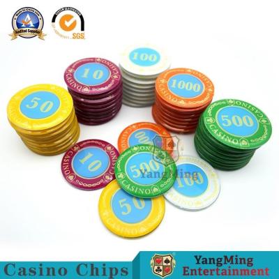 Cina Viola UV acrilica di Crystal Chips Set Poker Game Independent di 730 pc in vendita