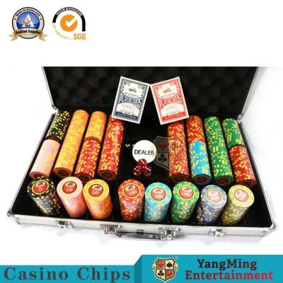 China 600 pedazos de 12g de hierro de la base del ABS Texas Hold de Clay Poker Chip Set ellos código de la etiqueta engomada de Digitaces en venta