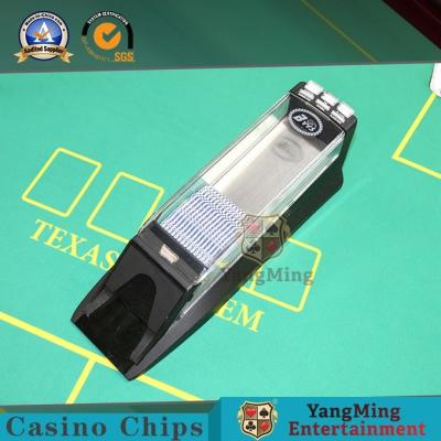 China All Black Laser Barcode 8 Deck Poker Electronic Dealer For Standard International Tournaments Smart Shuffle Shoes for sale