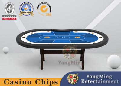 중국 텍사스 Hold'Em 클럽 고체 목재 포커 체스 게임대 Ｈ 모양이 형성된 발 판매용