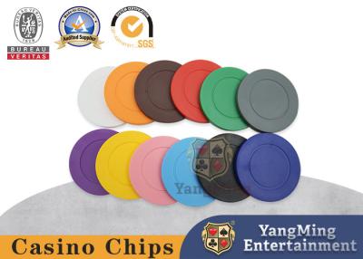 China 12 Grams ABS Plastic Multi-Color Single Color Playing Card Chips For Roulette Poker for sale