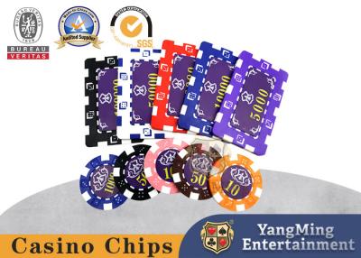 Cina Stanza di scacchi di Chip Set With Box For del casinò dell'ABS di Clay Iron Core dello speciale in vendita