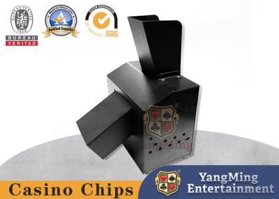 China All Black Metal Iron Single-Port Poker Card Paper Automatic Shredding Machine for sale