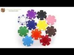 11.5g Plastic Fancy Blank Casino Poker Chips Without Pattern Customized Logo