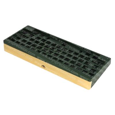 China Aluminum Customized CNC Keypad Parts CNC Milling Plate Brass Mechanical CNC Keyboard Case High Precision for sale