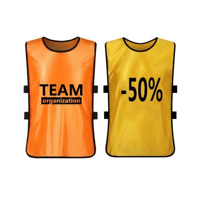 China Shirts & Tops Wholesale Custom Soccer Vest Training Single Adult Activity Promotion Vest Uniform Bib Baby Vest For Adults for sale