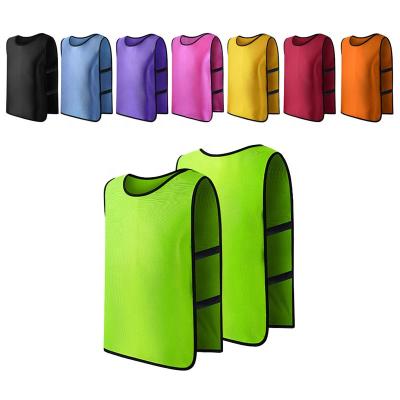 China Shirts & Tops Football Training Bibs Cheap Team Vests Soccer Basketball Pinnies Adult for sale