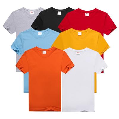 China White Women's Viable Plain Short Sleeve 100% Cotton Round Neck and V-Neck T-Shirt for sale