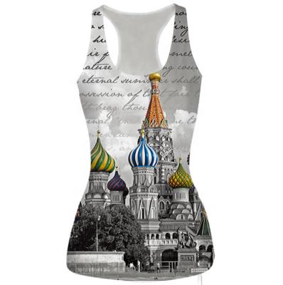 China Custom Anti-pilling Sports Gym Sublimation Singlet Singlet Tank Tops Sublimated Running Singlet Ladies For Women Men for sale