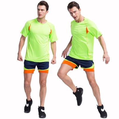 China Breathable Men Sports Fitness Bodybuilding Gym T-shirt Elasticity Shirts for sale