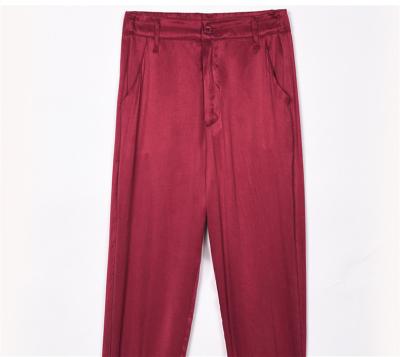 China Anti-wrinkle Polyester Track Pants With Zipper Vintage Track Pants Stretch Casual Pants for sale