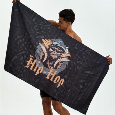 China Superdry Fitness Microfiber Cheap Yoga Microfiber Towel West Coast Beach Towel Customized Viable Towel for sale