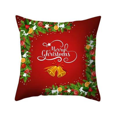 China Car Easy Clean Home Pillow Case Business 45*45cm Christmas Velvet Folded Back Cushion for sale