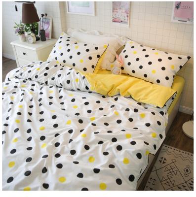 China Anti-Static California King Size 4 Pcs Bedspread Fitted Sheet 100 Cotton Bed Sheet Set for sale