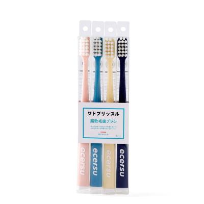 China Good Family Softest Toothbrush Adults Home Wholesale Pack Small Antimicrobial Head for sale