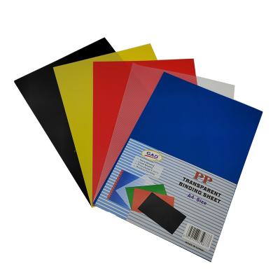 China Office School Stationery Manufacturers Supply A4 Sheet Polypropylene Transparent Binding Customizable Binding Sheet for sale