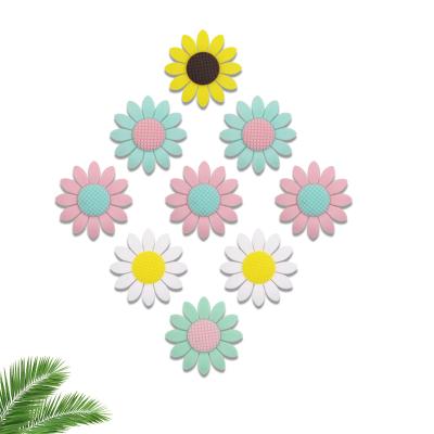 China 100% Non-Toxic Wholesale Dummy Babies Food Grade Pacifier Sun Flower Silicone Pendant Teether for sale