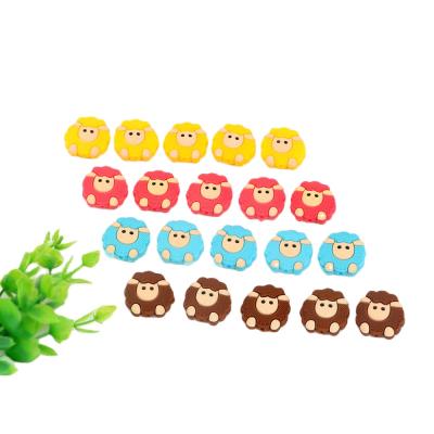 China Non-Toxic Wholesale Food Grade BPA Free 100% Animal Teether Jewelry Fox Silicone Beads Sheep for sale