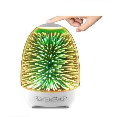 China RGB Light Touch Sensor RGB Night Light Christmas Gift Wireless Speaker With Fm Radio for sale