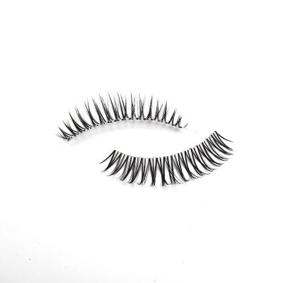 China Hot Selling Natural Mink Eyelashes Fake Eye Lashes Natural Soft Eyelash Amazon Faux Fluffy Eyelashes for sale