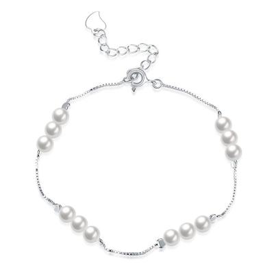 China 925 Sterling Silver FASHIONABLE Wholesale High Quality Bracelets Freshwater Pearl Thin for sale