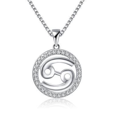 China Sterling Silver Casual/Sporty 925 Horoscope 12 Zodiac Signs Pendant Gifts Firstmadam for sale