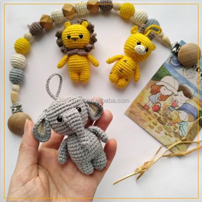 China Handmade ; Safe ; Eco-Friendly Beaded Necklace Baby Accessories Toy Stroller Chain Pendant Mismatched Crochet for sale