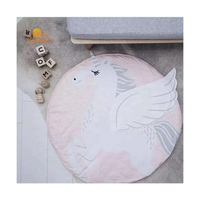 China Customized Folding Toddler Round Toy Activity Gym Soft Play Educational Floor Mat for sale