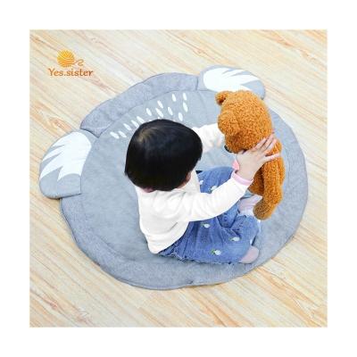 China Toy Infant Round Carpet Eco Toy Padded Baby Floor Play Educational Non-Toxic Soft Gym Mat Foldable for sale