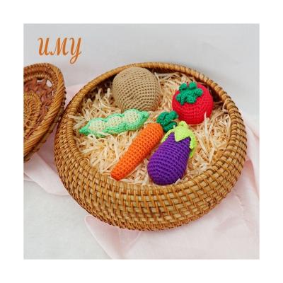 China 100% cotton for Hakeln Handgemacht Mini Handmade Amigurumi Crochet Toys fruit vegetable plush toy custom crochet item/toy for sale