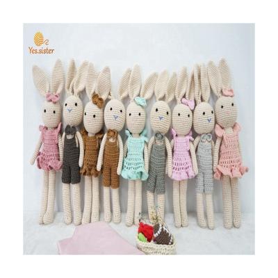 China Amigurumi Plush Stuffed Animals Crochet Bunny Toy Set Baby Easter Gift Stuffed Toy for sale