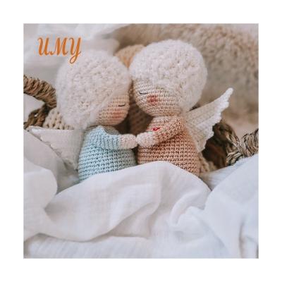 China Plush Wings Schutzengel Sternenkind En d'Au Handmade Crochet Baby Toys Angel Doll Poupee for sale