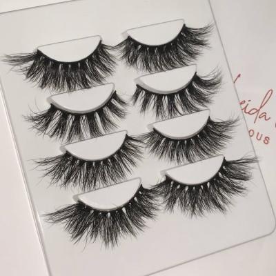 China Material Customized Band 100% Hand Made 25MM Mink Long Eyelash Full 6d Mink Eyelashes for sale