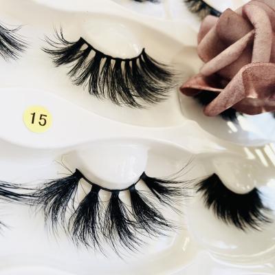 China 2021 Newest Design 25mm 8D Mink Synthetic Silk Eyelashes Wholesale False material lashes wick with case for sale