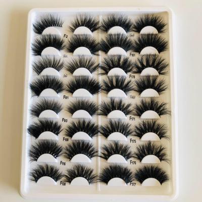 China Top Branded Faux Mink Material Eyelashes Factory 100% Handmade Natural Mink Fur Lashes With Eyelash 25MM Packaging Boxes for sale