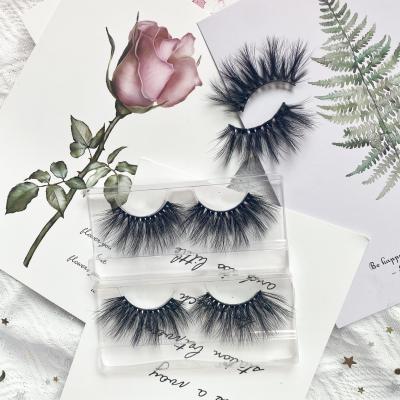 China Full Material Wholesaler Strip Lash False 6D Mink Lash Natural Private Label Eyelash Custom Box for sale