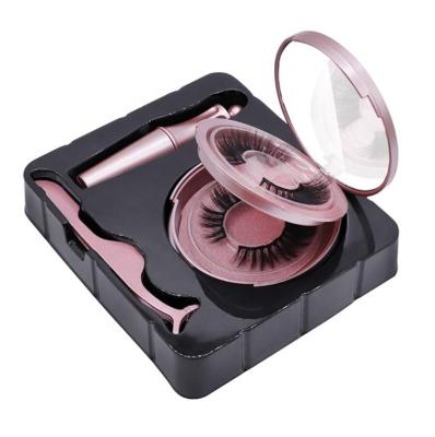 China Customized Soft Strip Boxes No Glue 5 Magnet False Eye Lashes Extensions Vendor Faux Mink 3D Magnetic Eyelashes for sale