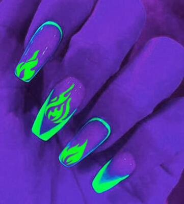 China Remove Flower Pumpkin Ghost Skull Charms Dark Fluorescence Glow In The Halloween 3D Nail Art Nail Sticker Christmas Tree Design Nail Puncher for sale