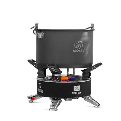 China Bulin BL100-B18 outdoor beach tent camping foldable gas stove accessories increasing 3 burner propane camping stove for sale