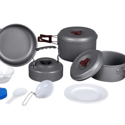 China Bulin BL200-C8 foldable camping 4-5 person cookware sets outdoor camping with camping tents for sale