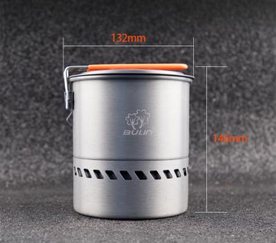 China Bulin S2400 collapsible camping cookware pot with energy saving cooking camp pot for sale