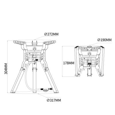 China Bulin BL100-B16 Gas Stove Table Top 2 Burner Gas Stove Foldable TKA Ovens for sale