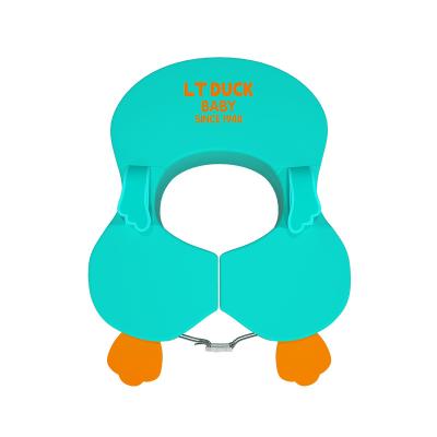 China Baby Learn Swimming Products Factory Direct Blue Pool Float With Canopy Non-inflatable Baby Seat Swimming Ring 2021 for sale