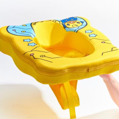 China Baby Learn Swimming Products Customize Hot Sale Flamingo Seat Float Inflatable Floating Bed Baby Swim Floats Armwings Yellow for sale