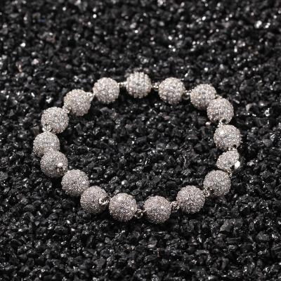 China Hip Hop Jewelry Environmental Friendly Personality Micro-inlaid Zircon Beads Star The Same Style Bracelet Men And Women Lovers All Metal Retro Bracelet for sale