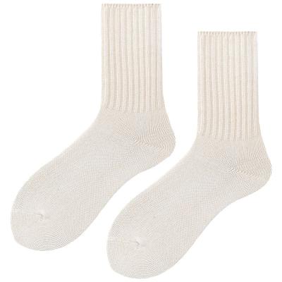 China Wholesale Green Regular Pure White Soft Organic Cotton 100% Men And Women Colored Socks for sale