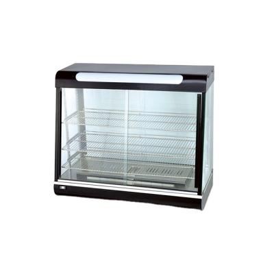 China Deli Food Warmer Display Food Warmer Glass Warm Display Commercial Curved Glass Showcase for sale