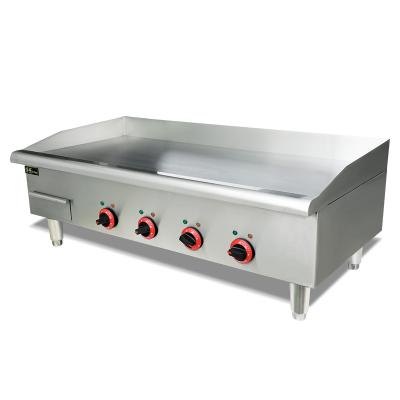 China Commercial Grocery All Stainless Steel Table Top Plate Non-Stick Burger Cooking Plate GriddleCounter Flat Plate Gas Top Griddle for sale