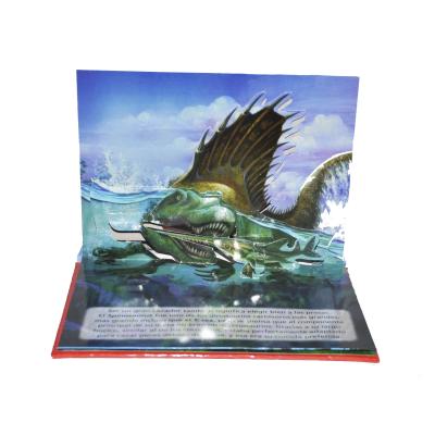 China paper & Cardboard CMYK Color Animal World 3D Pop Up Book 3d Postcards Printing With Good Quality Custom for sale